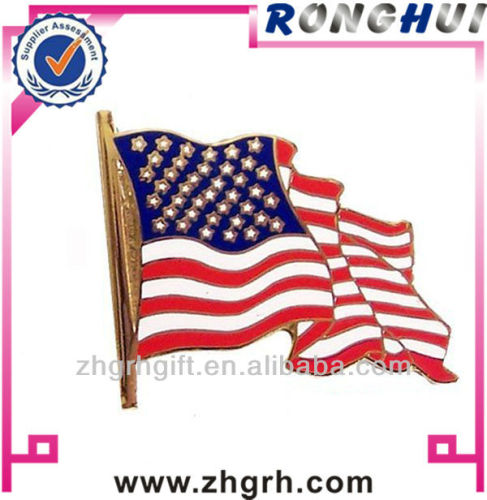 USA American flag lapel pins badge