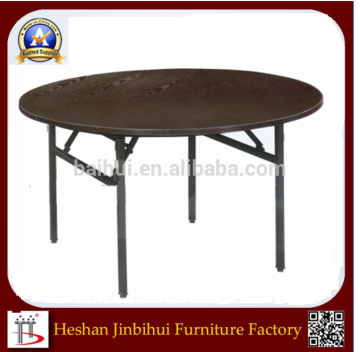Foldable dining table for banquet with fireproof table top design