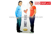 Paperboard Pos Standee Display , Glossy Floor Display Standee