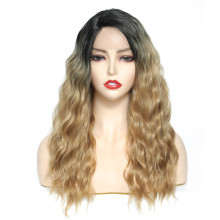 Wholesale Wigs Brown Color Synthetic Wigs High Quality Lace Synthetic Fiber Wigs From Xuchang Henan