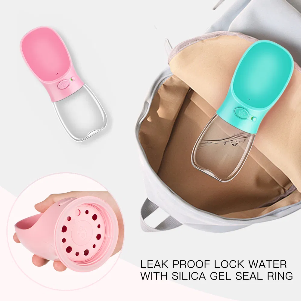 Rena Pet Factory Price Dog Fashion Travel Water Bottle Leak Proof Portable Dispenser with Feeder for Outdoor