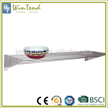 Drain tube plate rack wall mounted organizer dish rack