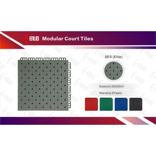 Enlio FIBA 3X3 certified SES interlocking court tiles