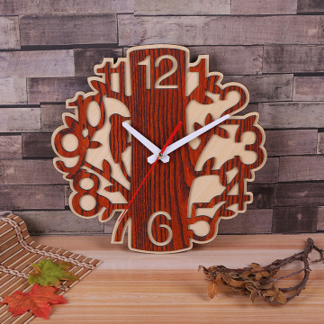 Wood Clock Simple Clock House Supplies Time Creative Wood Clock