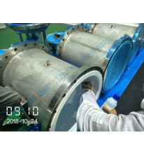 vertical Lined PTFE tower section for chemical rectifying