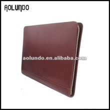 Slim Tan Handcrafted Business Leather File Folder