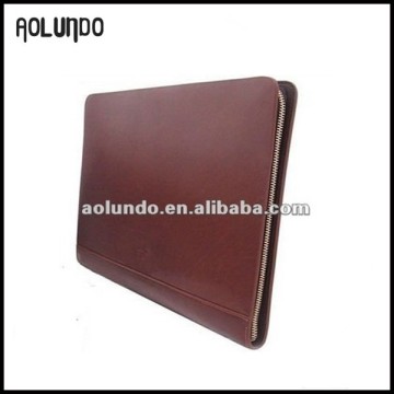 Slim Tan Handcrafted Business Leather File Folder
