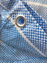 COLOR STRIPE PE TARPAULIN WITH EYELET