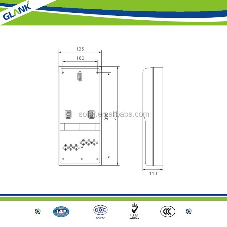 Polycarbonate Meter Boxes for Single Phase prepayment Electricity Meters