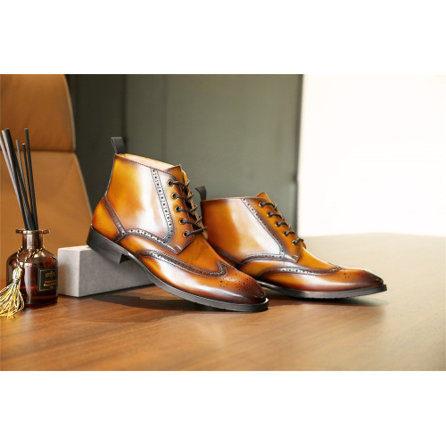 Elegante elegante bota de hombres