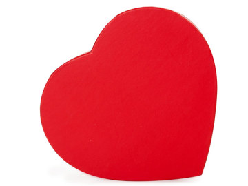 Fancy empty chocolate packaging heart shaped chocolate box