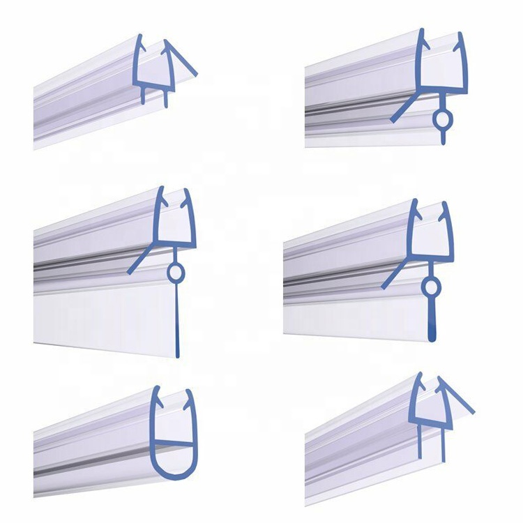 Waterproof Clear Plastic Pvc Seal Strip for Shower Glass Door