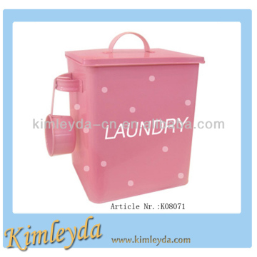 Household laundry powder box