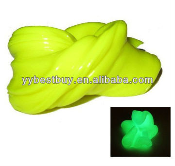 Magic glow in dark silly putty bouncing putty