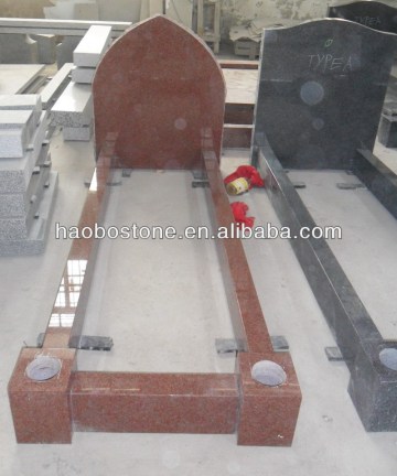 India Red Granite Monument Pink Grave Stones