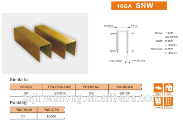 staple for connecting wood-SNW staples