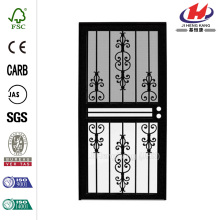 Estate Black Recessed Mount All Season Security Door