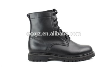 Black leather army boot, good quality boots