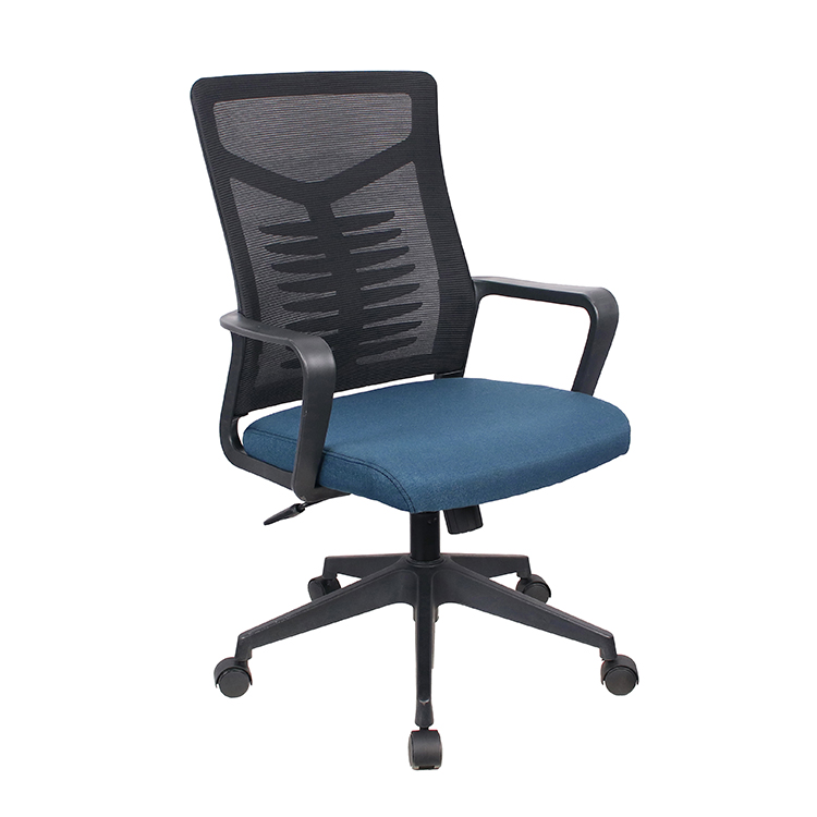 Modern Office Furniture Chair Mesh Seat Chromed Multi-function Office Chair Cheap Mesh Staff Task Chair with arms