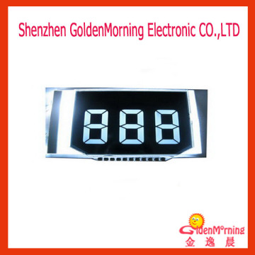 7-segment Custom LCD Panel, VA Negative, White Back-light