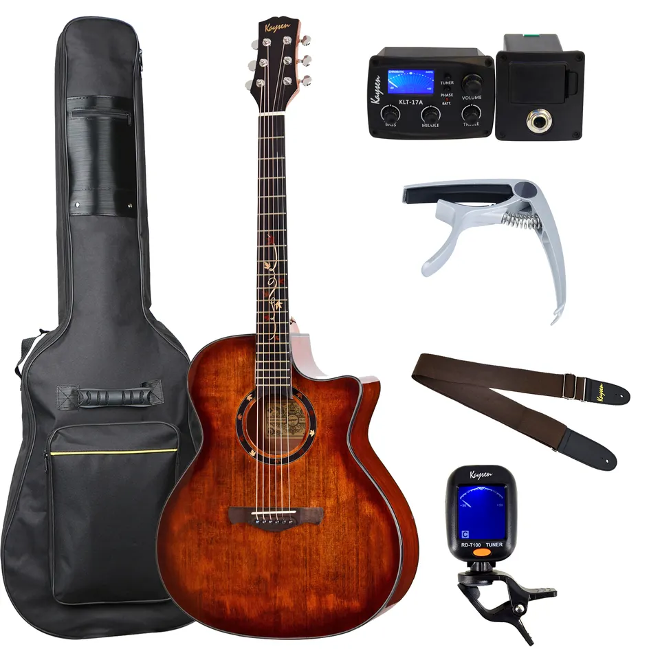 Kaysen K C17 C High End Solid Wood Acoustic Guitar 1
