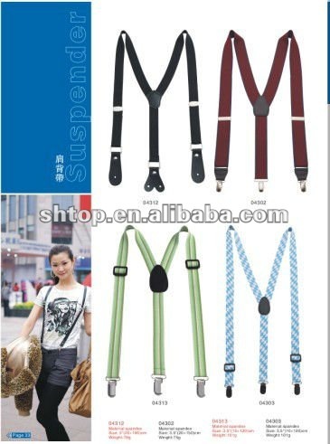 Latest design black suspenders