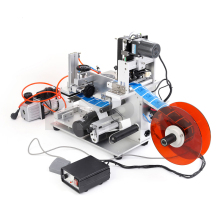 HZPK Semi-Automatic Flat Sticker Labeling Printing Machines for Bags, Cans, and Leather with Coding