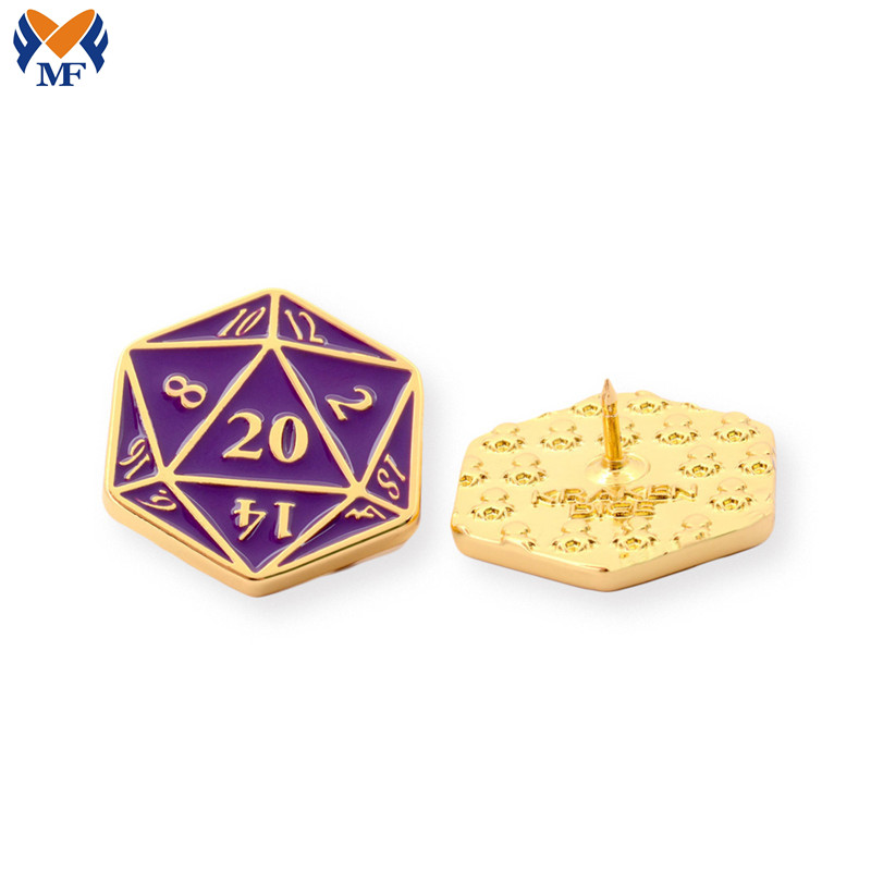 Διαφημιστικό δώρο Metal Custom Dice Pin Badge