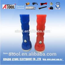 9 led Brazil plug led rechargealbe plastic torch