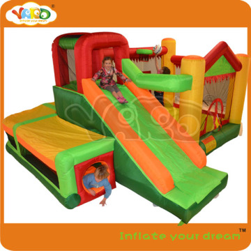 Inflatable combo slide bounce house