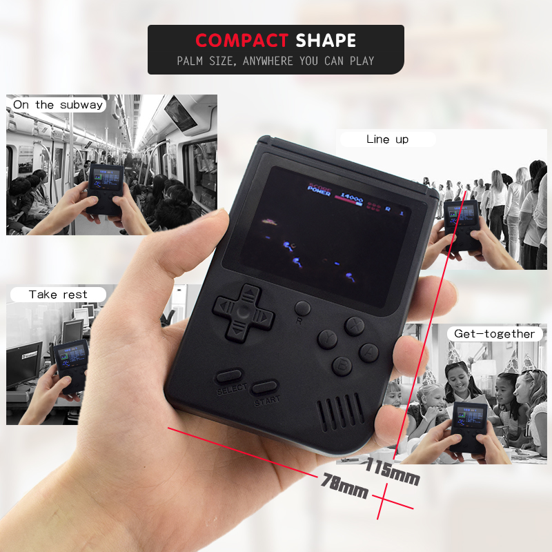 Portable Retro Mini Pocket Handheld Game Player 168 Classic Games Support TV Output Video Game Console Best Gift For Kids