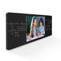 Chalk blackboard with touch tablet tv pizarra