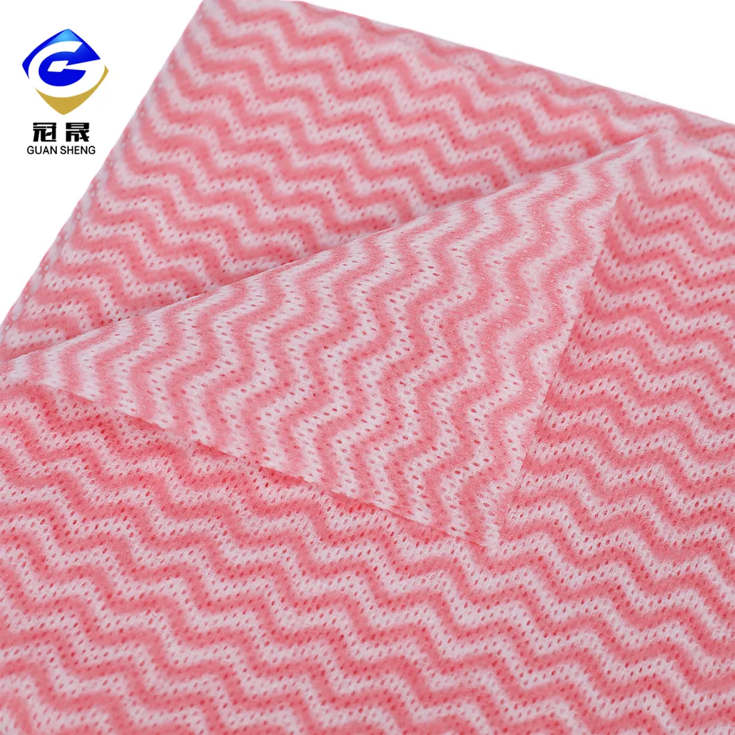 Printed Spunlace Nonwoven Fabric for Wiping