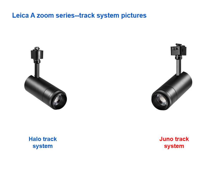 Leica Modern Design LED Adjustable Track Lights Rail Lighting System Zoom Beautiful Light Color Dimmable & Customizable