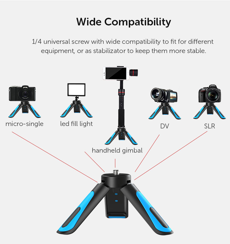 Small Portable  Holder Cell Camera  Stand Flexible Mobile Adapter Mount Phone Tripod