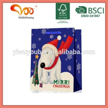 Eco-friendly Christmas Paper Bags,gift wraping paper bag