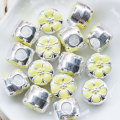 12.5MM Spacer Beads Charms Color Oil Drop Flower Beads Rhinestone Beads For Jewelry Making