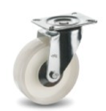 Medium Duty Plate Swivel PA Flat Tread Caster Wheel