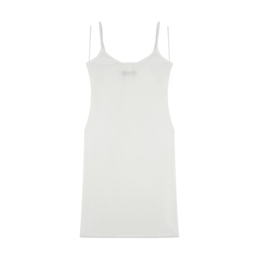 Ladies white slip dress