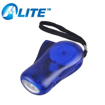 3 LED Dynamo Plastic Torch Rechargeable Dynamo Torch