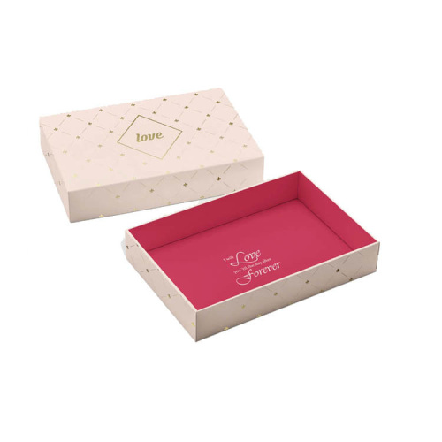 Προσαρμοσμένο λογότυπο Rose Gold Gift Box Packaging