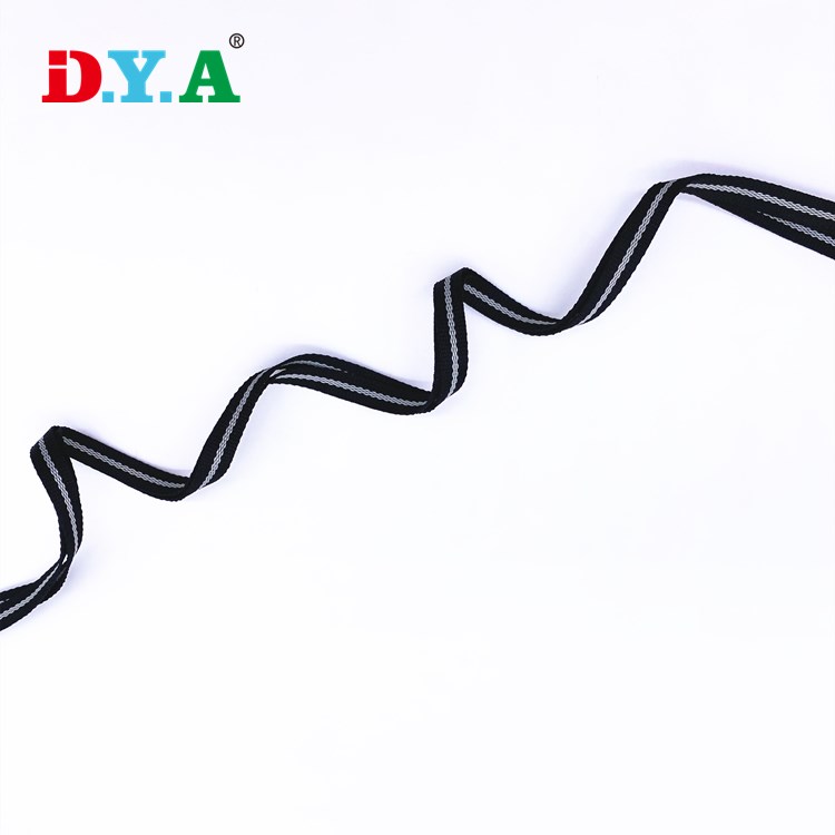 0.8cm customized stripe color polyester tape webbing straps