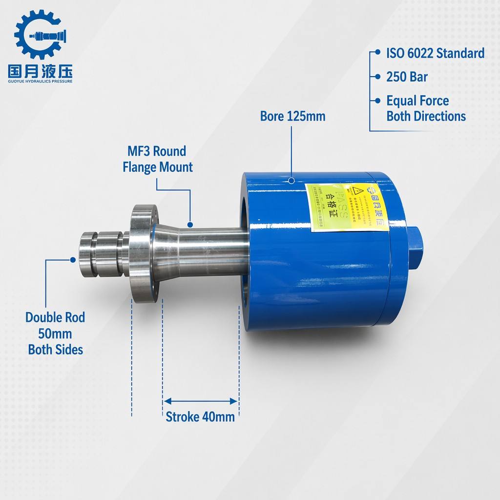Engineering oil cylinder CGH1 MF3 125:50-40 Engineering oil cylinder CGH1 MF3 125:50-40