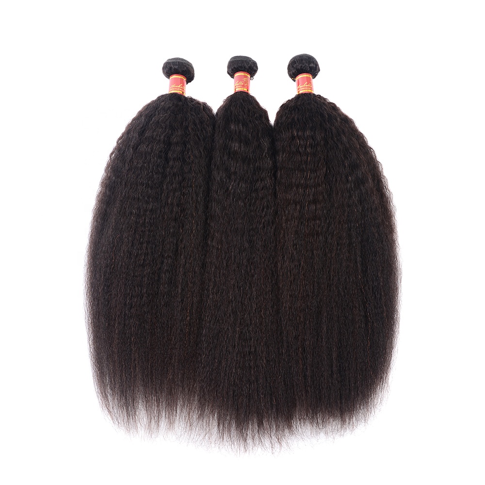 Natural Black Malaysian Cheap Remy Super Line Wholesale Perm Yaki Straight 16 Inch Hair Weave