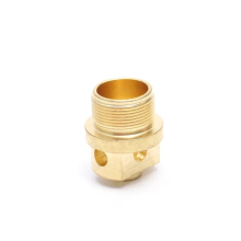 Customized Size Forged Brass Male Fitting Reducing Hexagon Nipple OEM Forged Brass Threaded Pipe Fitting