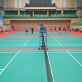 PVC-materiaal en UV-badmintonvloer