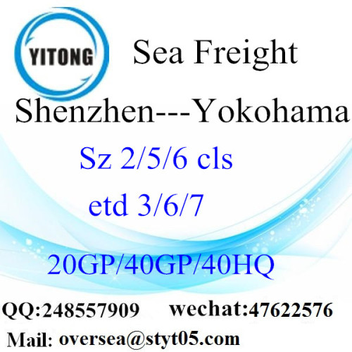 Flete mar del puerto de Shenzhen a Yokohama