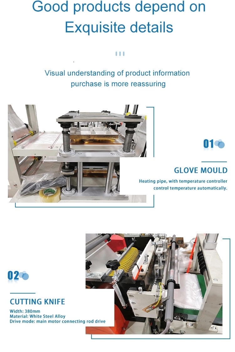 Factory supply pe Cleaning Glove Making Machine