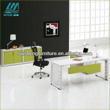2012 Hot-sale Modern Office excutive Desk with hardware legs metal office desk