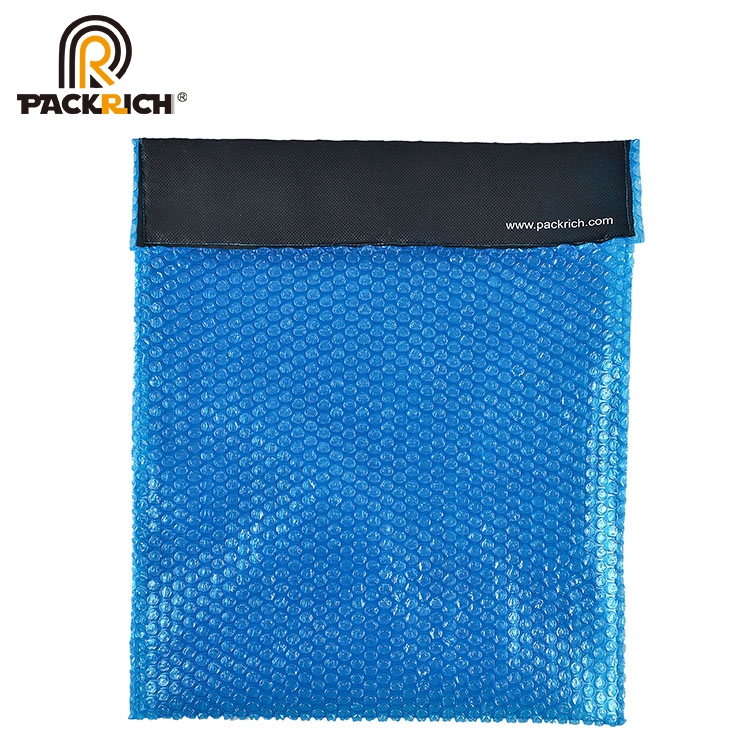 Reusable transparent plastic pluriball bubble mail bag